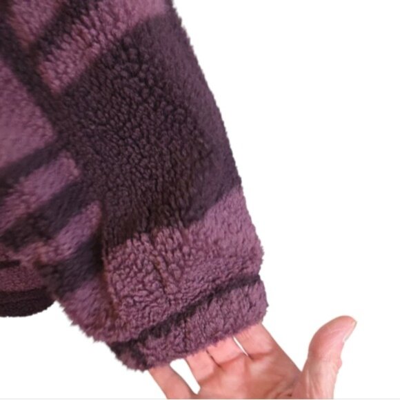 No Boundaries Mens Sherpa Oversized Trucker Jacket Multicolor Full Zip 3XL - Picture 6 of 14